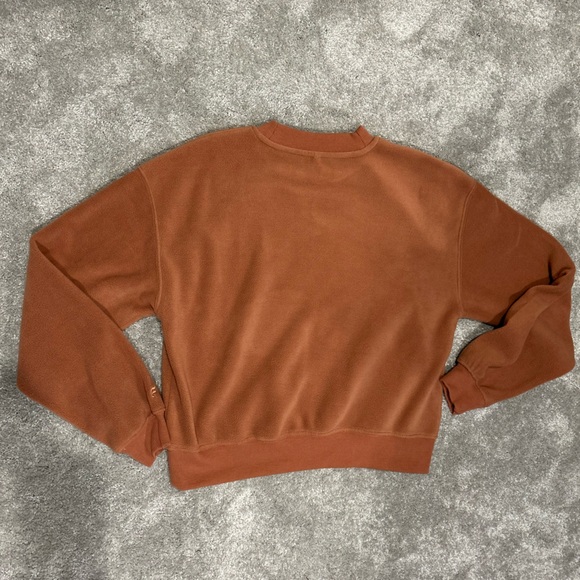 Fabletics Rayne Polar Fleece Crewneck Pullover Cozy Soft Sweatshirt Size Small - Picture 5 of 5